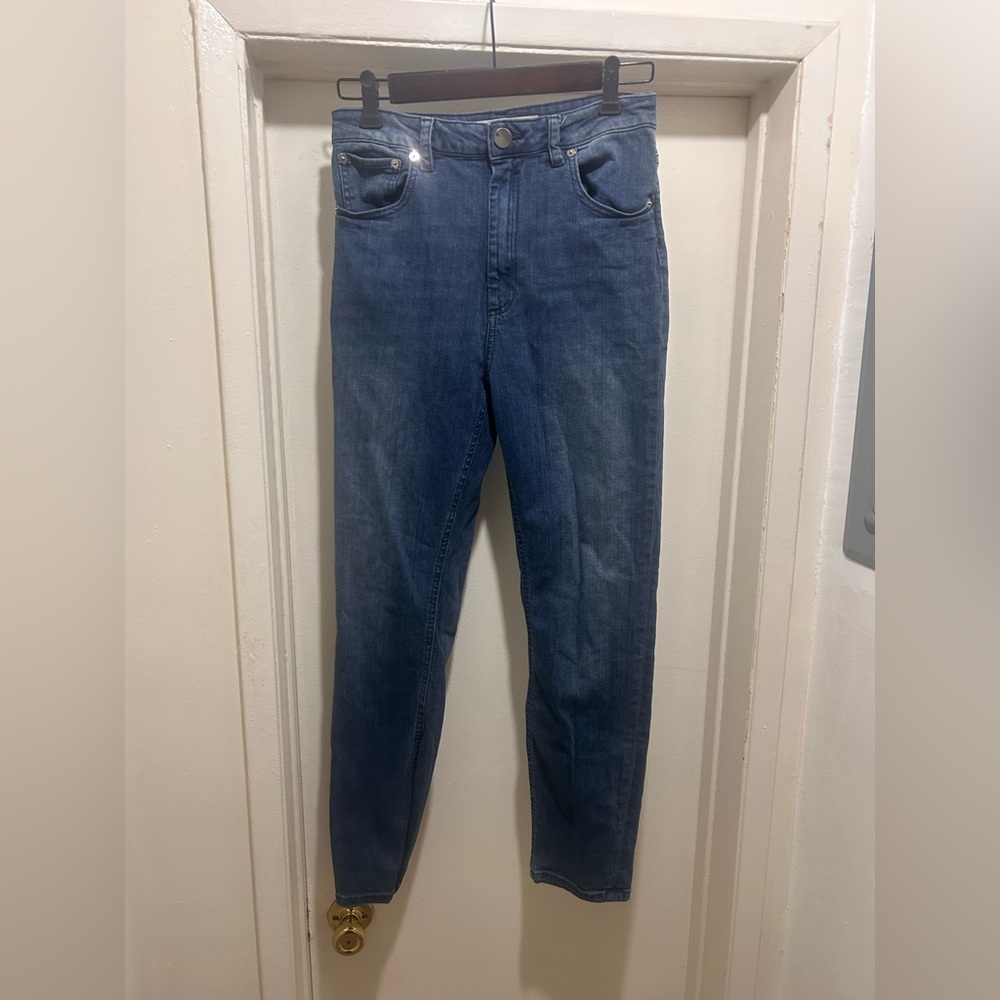 Asos Denim Jeans Womens Size 28 Stretch Blue 27x27 Skinny High Rise